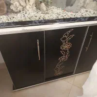 آکواریوم با وسایل کامل و میز|ماهی|قزوین, |دیوار