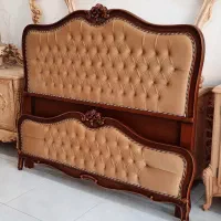 سرویس خواب تماما چوب راش طرح فرانسوی سه گل|تخت و سرویس خواب|کرمانشاه, |دیوار