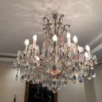 لوستر کریستال شانژان چکوسلاواکی مدل ماری ترس عتیقه
