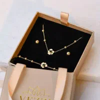 پلاک زنجیر زیبا طلا