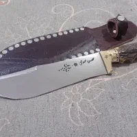 چاقو ترکمنی دسته شاخ|کلکسیون اشیاء عتیقه|گنبد کاووس, |دیوار