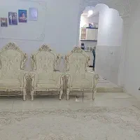 مبل سلطنتی 9نفره به همراه کاور نو .. میزتلویزیون.|مبلمان خانگی و میز عسلی|نیشابور, رحمت آباد|دیوار