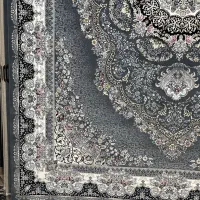ترنج دار زمینه طوسی نخ خالص|فرش|مشهد, کوشش|دیوار