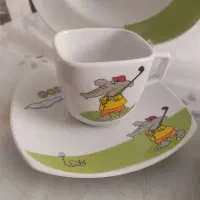 سرویس غذاخوری کودک مارک ورساچه وغیره...|اسباب و اثاث بچه|برخوار, |دیوار