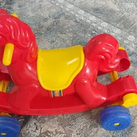 اسباب بازی اسب دو کاره چرخ دار و راکر