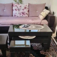 مبل ۸ نفره به همراه جلو مبلی با کیفیت، پارچه ترکیه