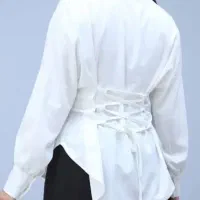 شومیز پشت بندی سفید