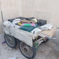 فروش گاری با چهار چرخ موتوری سالم بدون پوسیدگی
