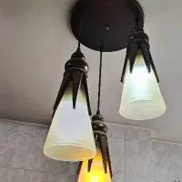 لوستر سه شاخه|لوستر و چراغ آویز|اصفهان, بهارستان|دیوار