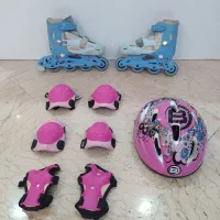 کفش اسکیت کودک به انضمام تمام لوازم ایمنی فردی
