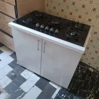 گاز رومیزی همراه با کابینت