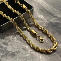 ست گردنبند دستبند طنابی زنانه و مردانه استیل|بدلیجات|تهران, نیروی هوایی (پیروزی)|دیوار