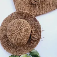 کلاه دستبافت رافیا
