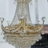 لوستر برنجی الماسی