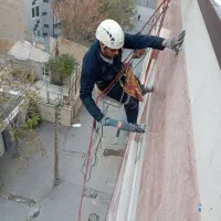 کار در ارتفاع.پیچ رولپلاک درز انقطاع.نانو باطناب