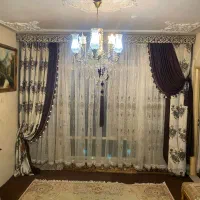 پرده به همراه تور|پرده، رانر، رومیزی|تهران, ستارخان|دیوار