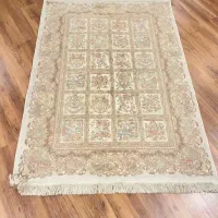 فرش ماشینی طرح ابریشم