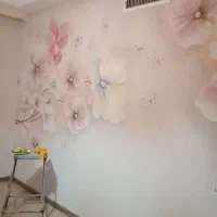 نقاشی ساختمان وفروش و نصب کاغذ دیواری و پوستر|خدمات پیشه و مهارت|تهران, هفت حوض|دیوار