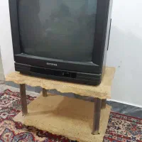 تلویزیون شهاب رنگی به همراه زیر تلویزیون شیشه ای