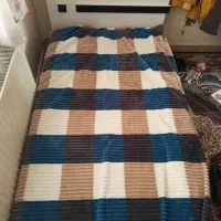 تخت تک نفره با کمد نوجوان بدونه تشک تم سفید مشکی