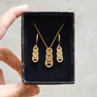 نیم ست طرح طلا رنگ ثابت روز مادر|بدلیجات|قم, ژاندارمها|دیوار