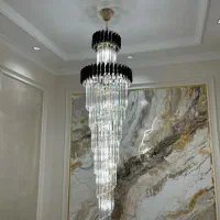 لوستر دوبلکس و بلند کد 45 ، لوستر اسکای لایت|لوستر و چراغ آویز|تهران, امام خمینی|دیوار