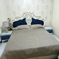 تخت خواب دو نفره با ۲ پاتختی بدون آیینه و کنسول|تخت و سرویس خواب|اندیشه, اندیشه فاز ۱|دیوار