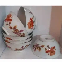 یک دست کاسه گل حنایی بکر وکنیاب وانایک نونو