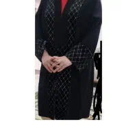 مانتو مشکی مرواریدی