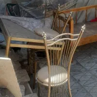 سلام میز نهار خوری ۴ نفر فلزی