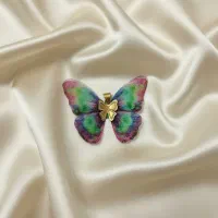 پلاک طلا پروانه پارچه‌ای کادویی|جواهرات|شاهین‌شهر, سعدی شمالی|دیوار