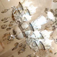 لوستر آرامیس بزرگ12شاخه۱۲ لامپه نقره کرمی|لوستر و چراغ آویز|تبریز, |دیوار