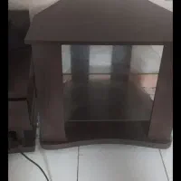 میز تلویزیون کاملانو،رنگ قهوه ای باطرحی خاص،شیک.