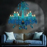 لوستر باکارات تمام کریستال وارداتی|لوستر و چراغ آویز|تبریز, |دیوار