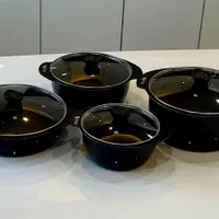 انواع قابلمه چدن گرانیتی تفلون زنبوری جهیزیه کد۱۲