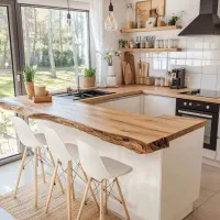 فروش پخش و صحفه کابینت روستیک دفورمه گردو جنگلی