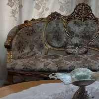 مبلمان  سلطنتی تمام چوب ۹ نفره همراه سه اصلی سالم|مبلمان خانگی و میز عسلی|اردبیل, |دیوار
