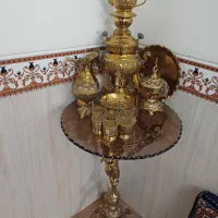 میز سماور قندان سینی پارچ قوری استکان