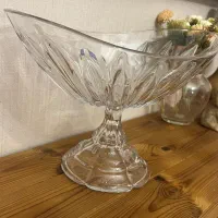 ظرف میوه خوری کریستال بزرگ و پایه دار سیلیکا ژاپن