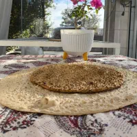 نان با آرد کامل بومی نرم خشک جو قندی