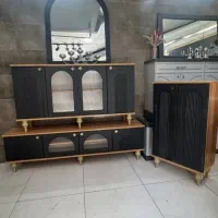 سرویس کامل جاکفشی و آینه کنسول میز تلویزیون