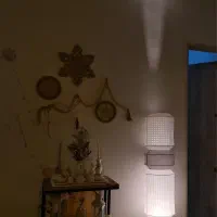 اباژور کنار سالنی کاغذ ژاپنی ایکیا طوسی سفید