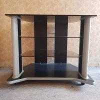 میزتلوزیون شیشه ای،چرخدار