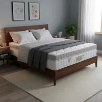 خیاط و برشکار آقا در کارخانه تشک خوشخواب