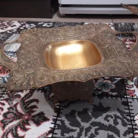 وسایل پذیرازی انتیک برنج|ظروف سرو و پذیرایی|کنگاور, |دیوار