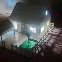 چراغ خواب با طرح خانه ویلایی|چراغ خواب و آباژور|اسفراین, |دیوار