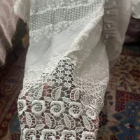 پرده حریر گیپور دار ، تور پرده اطلس پود طرح دار|پرده، رانر، رومیزی|تهران, فیروزآبادی|دیوار