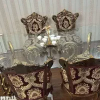 مبلمان ۹ نفره با میز ناهارخوری خوری ۶ نفره چوب راش|مبلمان خانگی و میز عسلی|فشم, |دیوار