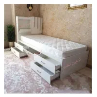 تخت خواب   یکنفره کشابدار ،