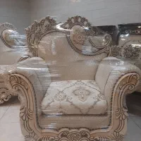 مبل ۷نفره کلاسیک بامیزعسلی مناسب جهیزیه درحدنونونو|مبلمان خانگی و میز عسلی|قائمشهر, |دیوار